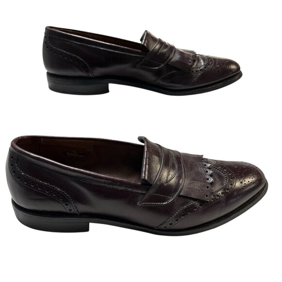 Allen Edmonds Shoe Mens 10 Wilbert Brown Leather Comfort Blucher Oxford‎ Casual